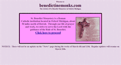 Desktop Screenshot of benedictinemonks.com
